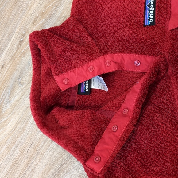😍❤️ Patagonia Red Fleece Pullover Sweater Women's size Small 😍❤️ - Picture 2 of 11